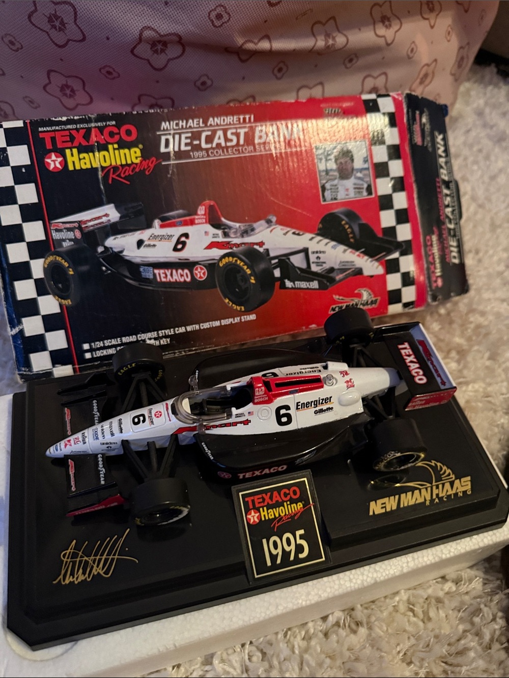 1995 Texaco Havoline Racing Michael Andretti #6 1/24 scale die-cast Indy car